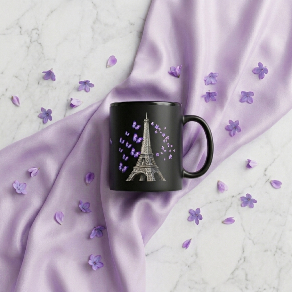 tsgabrielle® • Paris - La Tour Eiffel • Glossy Mug • Black • Ceramic • 2 Sizes - Black - View 27