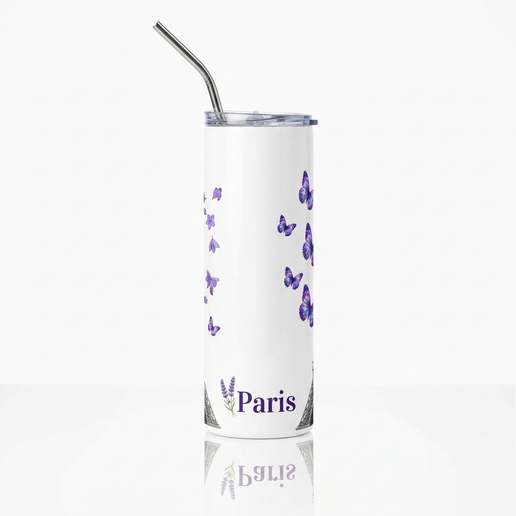 tsgabrielle® • Living & Wellbeing • Paris - The Eiffel Tower • Tumbler • Stainless Steel • White • 20 oz - White - View 5