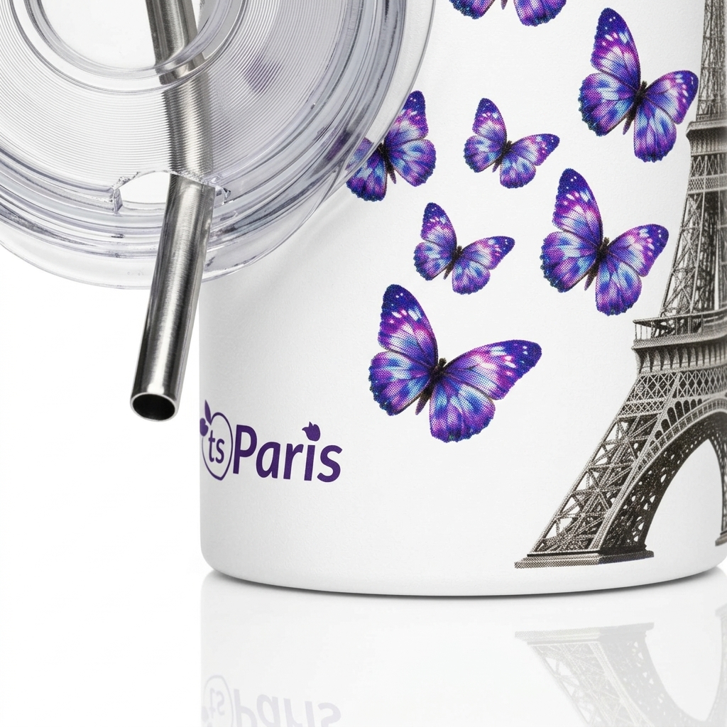 tsgabrielle® • Living & Wellbeing • Paris - The Eiffel Tower • Tumbler • Stainless Steel • White • 20 oz - White - View 6
