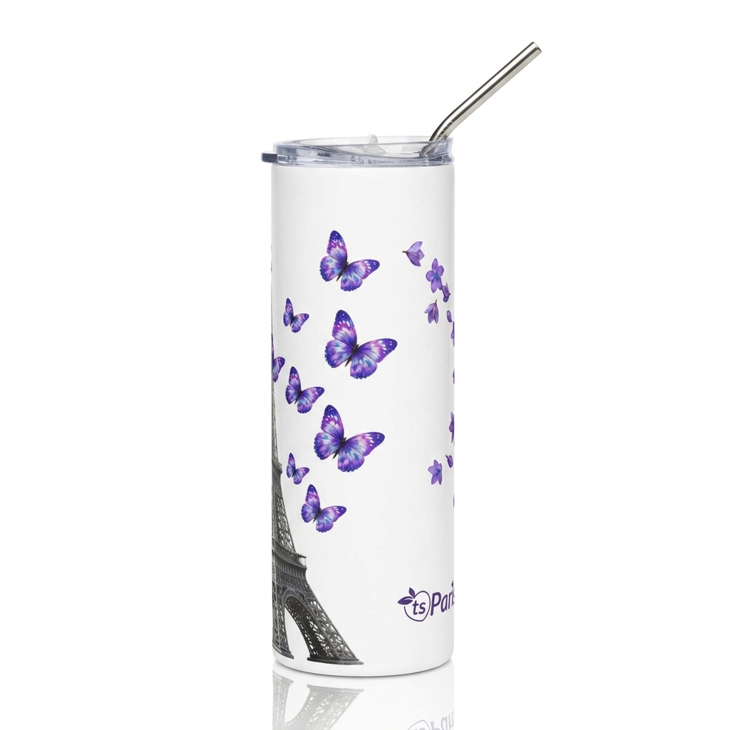 tsgabrielle® • Living & Wellbeing • Paris - The Eiffel Tower • Tumbler • Stainless Steel • White • 20 oz - White - View 7