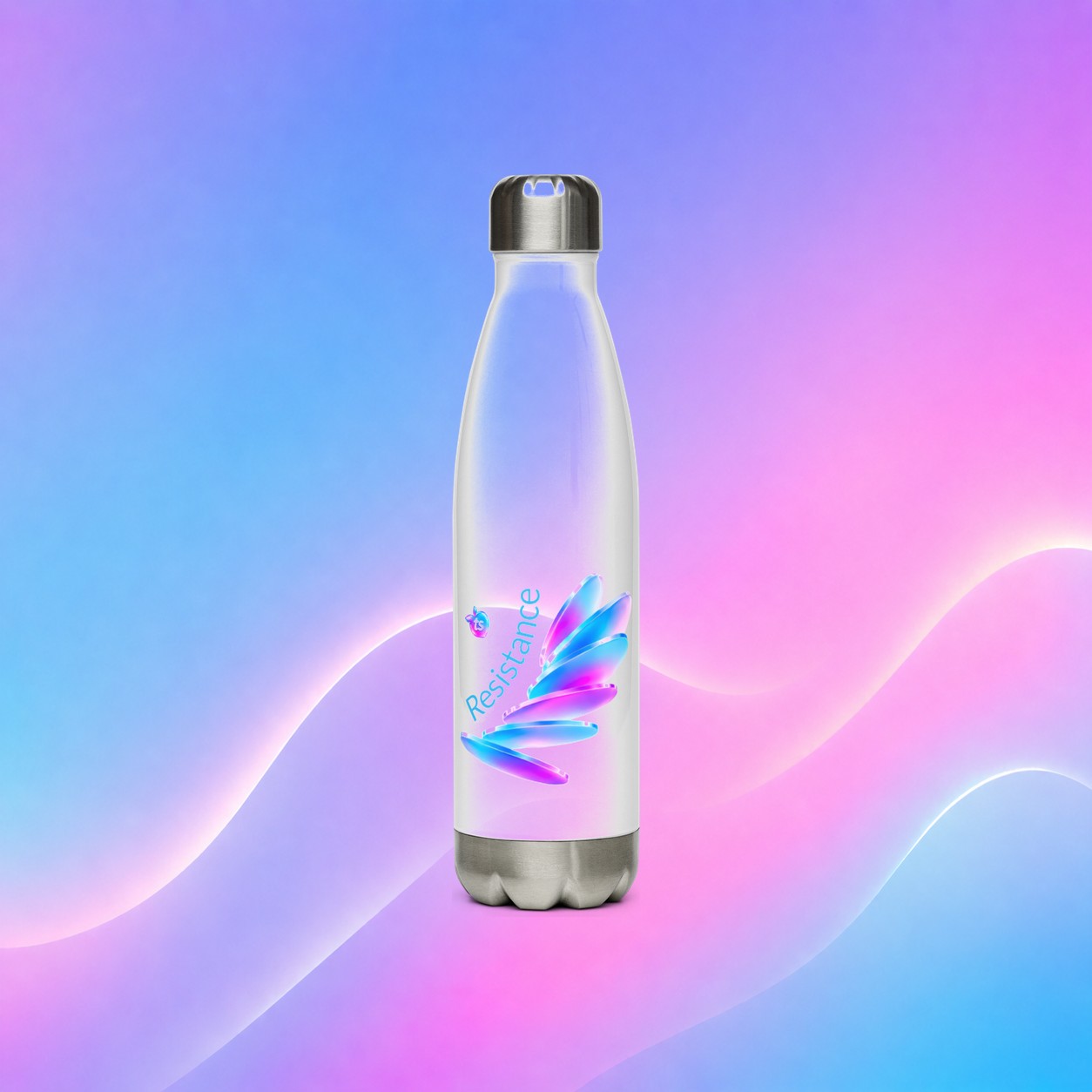 tsgabrielle® • Pride 26 • Water Bottle • White • Stainless Steel • 17 oz
