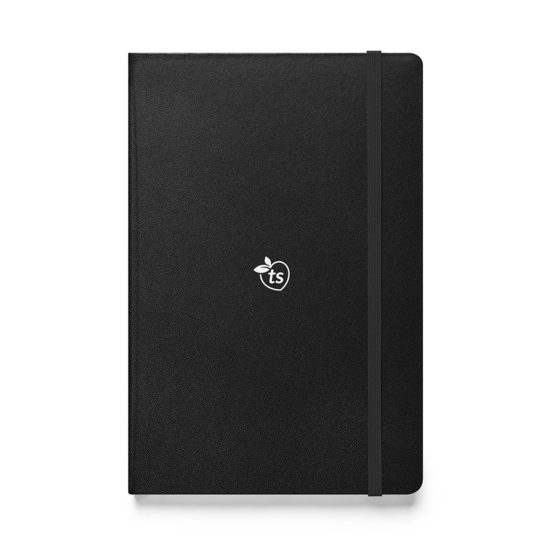JournalBook® by tsgabrielle® • Hardcover Bound Notebook • 8 Colors - Black - View 2