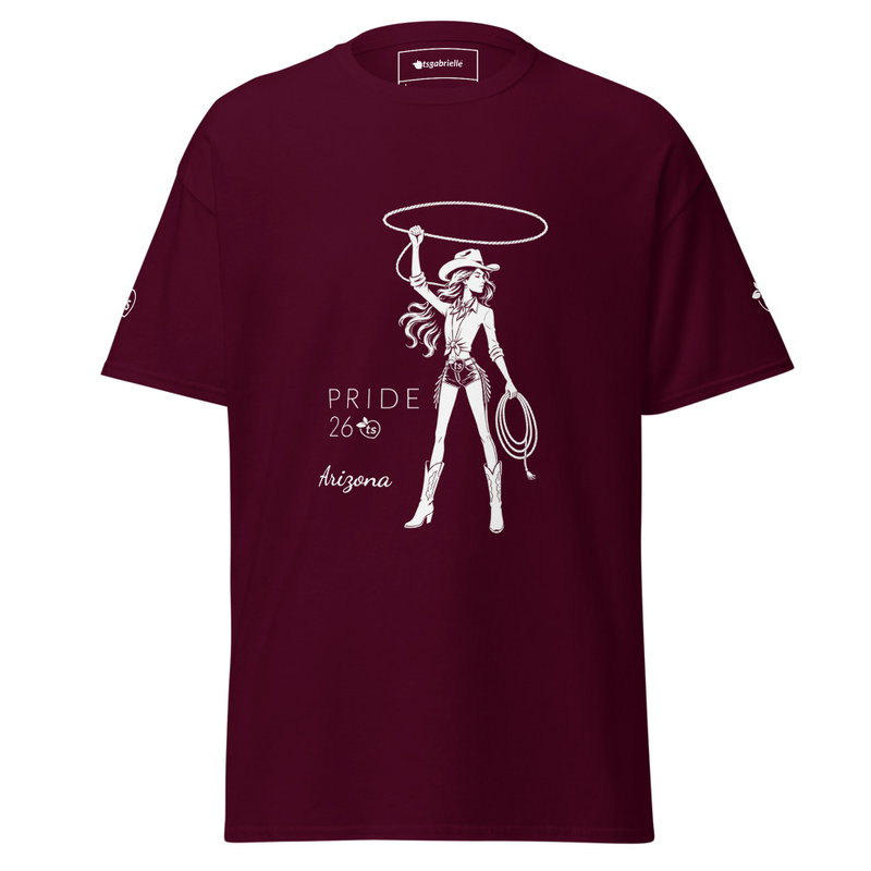 tsgabrielle® • For Him • Pride 26 - Arizona • Classic Tee • 14 Colors - Maroon - View 14