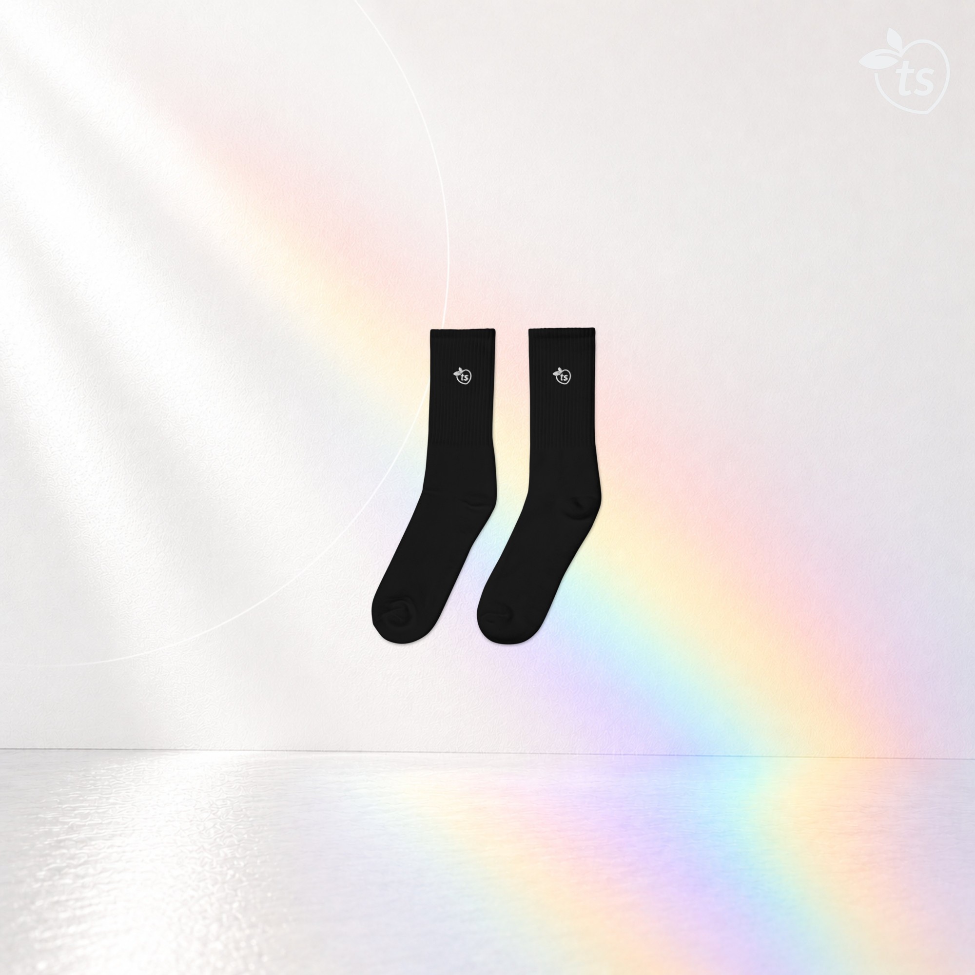 tsgabrielle® • For Him • Embroidered Socks • Black