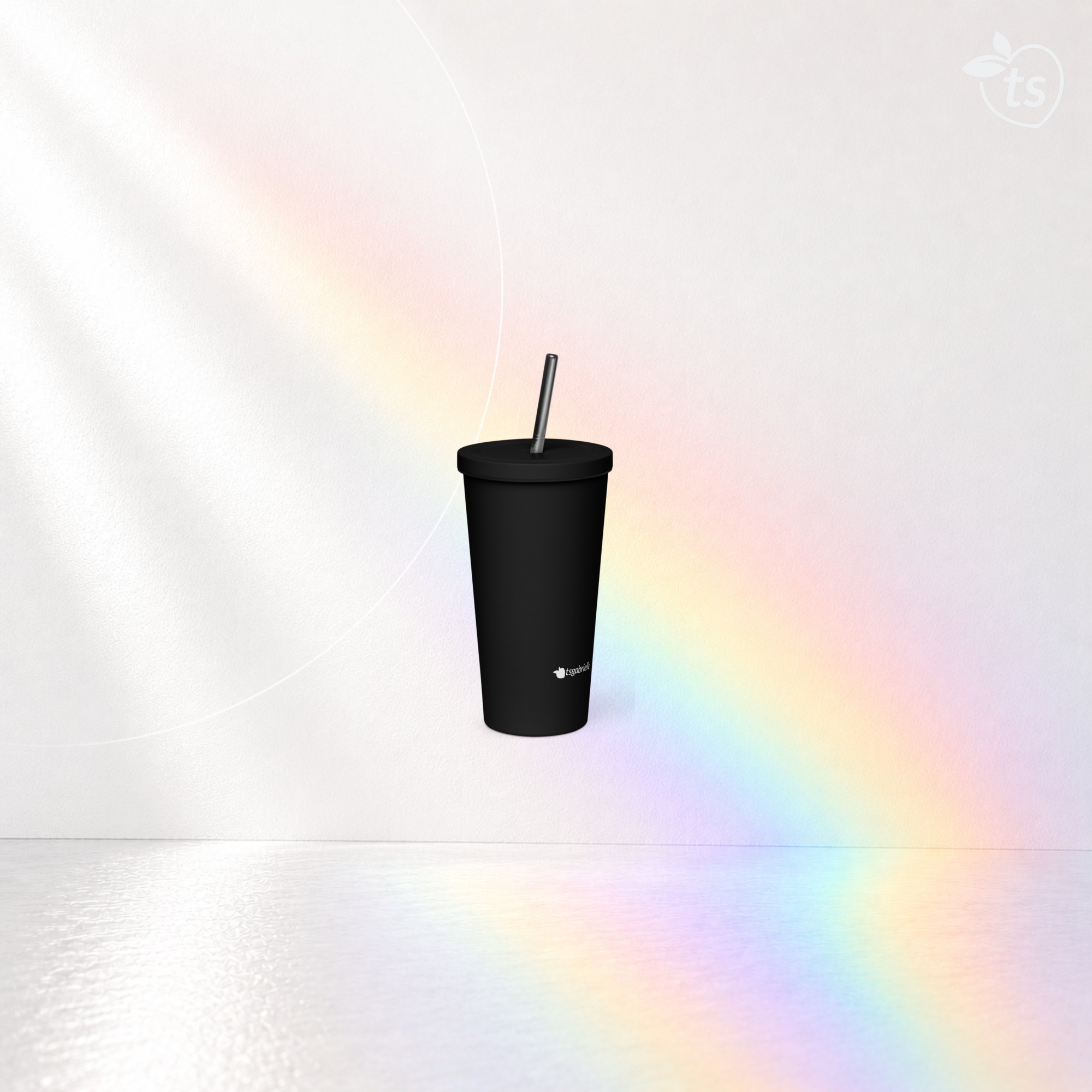 tsgabrielle® • Tumbler • Stainless Steel • Black • 20 oz