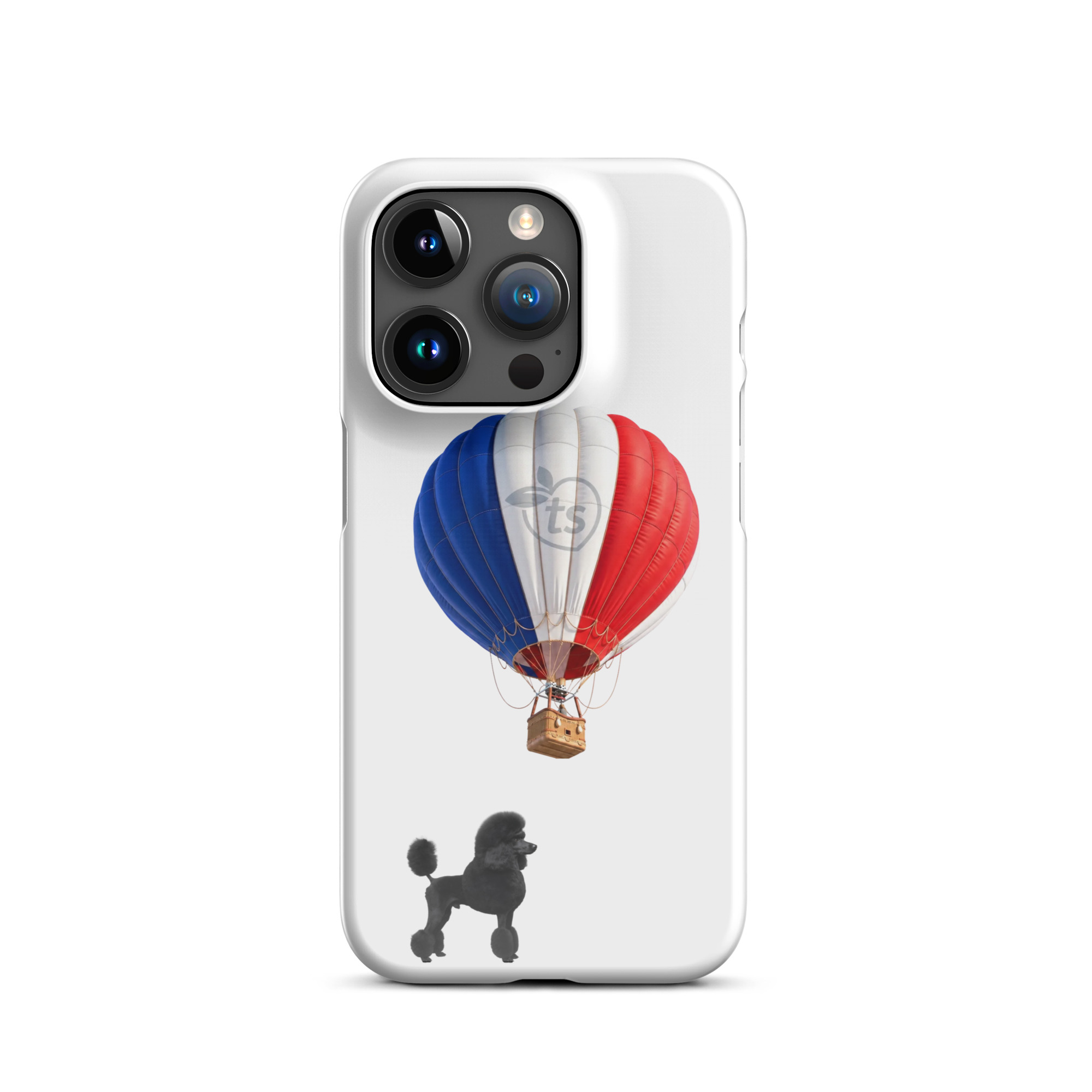 tsgabrielle® • Paris - Le Chien • Snap Case Compatible with iPhone® • White • Latest Models