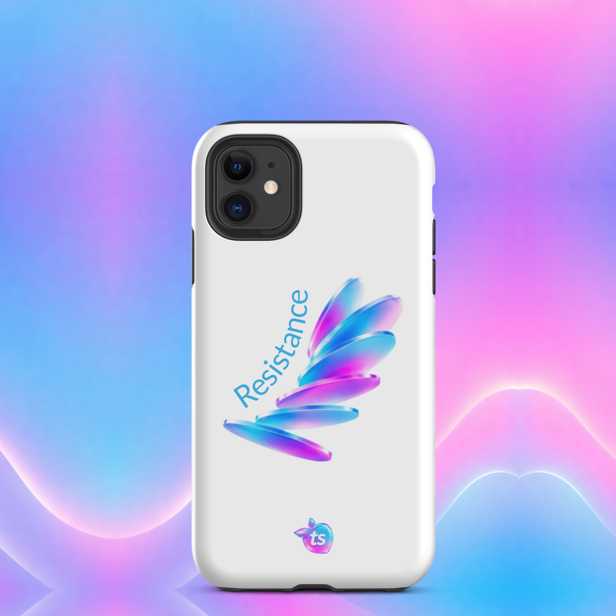 tsgabrielle® • Pride 26 - Resistance • Snap Case Compatible with iPhone® • White • Glossy • Latest Models - View 4