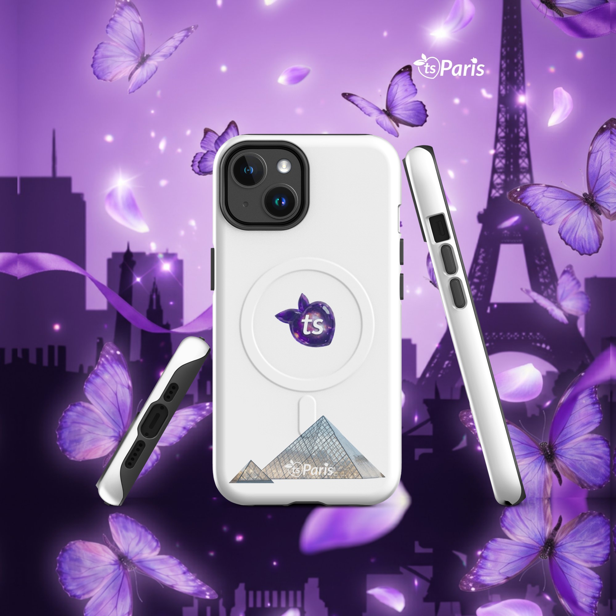 tsgabrielle® • Paris - The Louvre Pyramid • Tough Case • MagSafe® • Compatible with iPhone® • Latest Models - Glossy - View 5