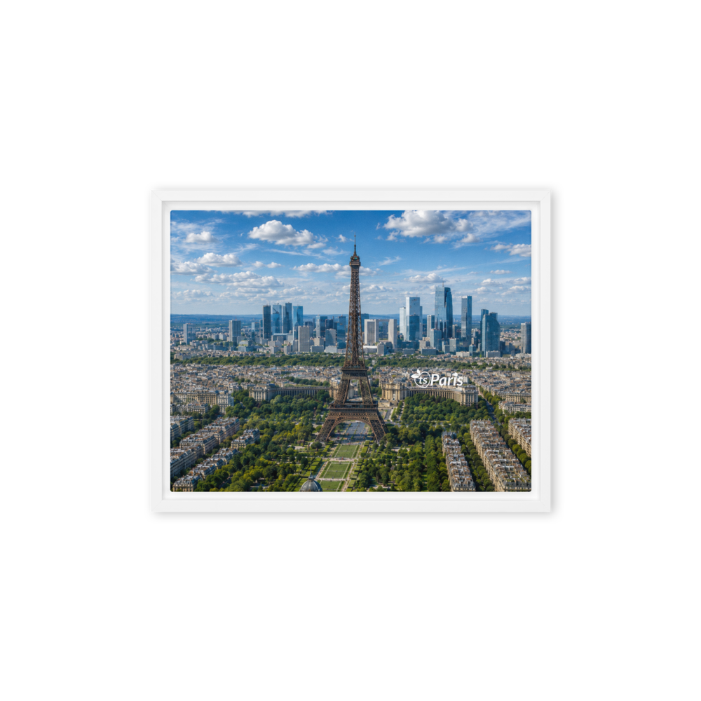 tsgabrielle® • Paris - The Eiffel Tower • Framed Canvas • 11" x 14"