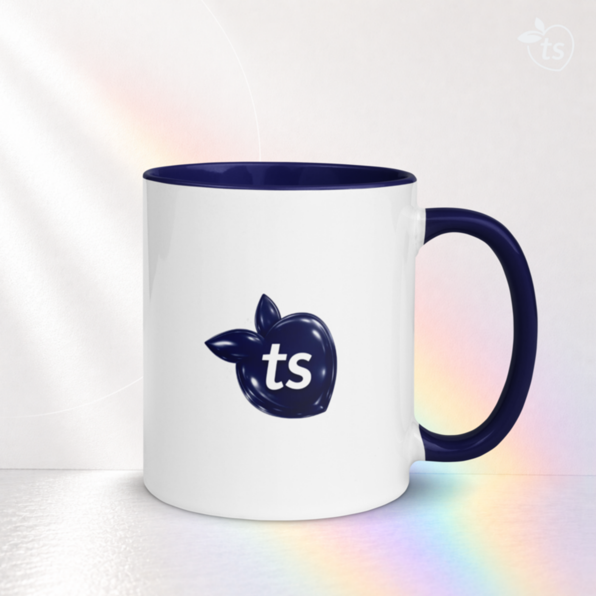tsgabrielle® • Mug with Color Dark Blue Inside • Ceramic • 11 oz - View 6