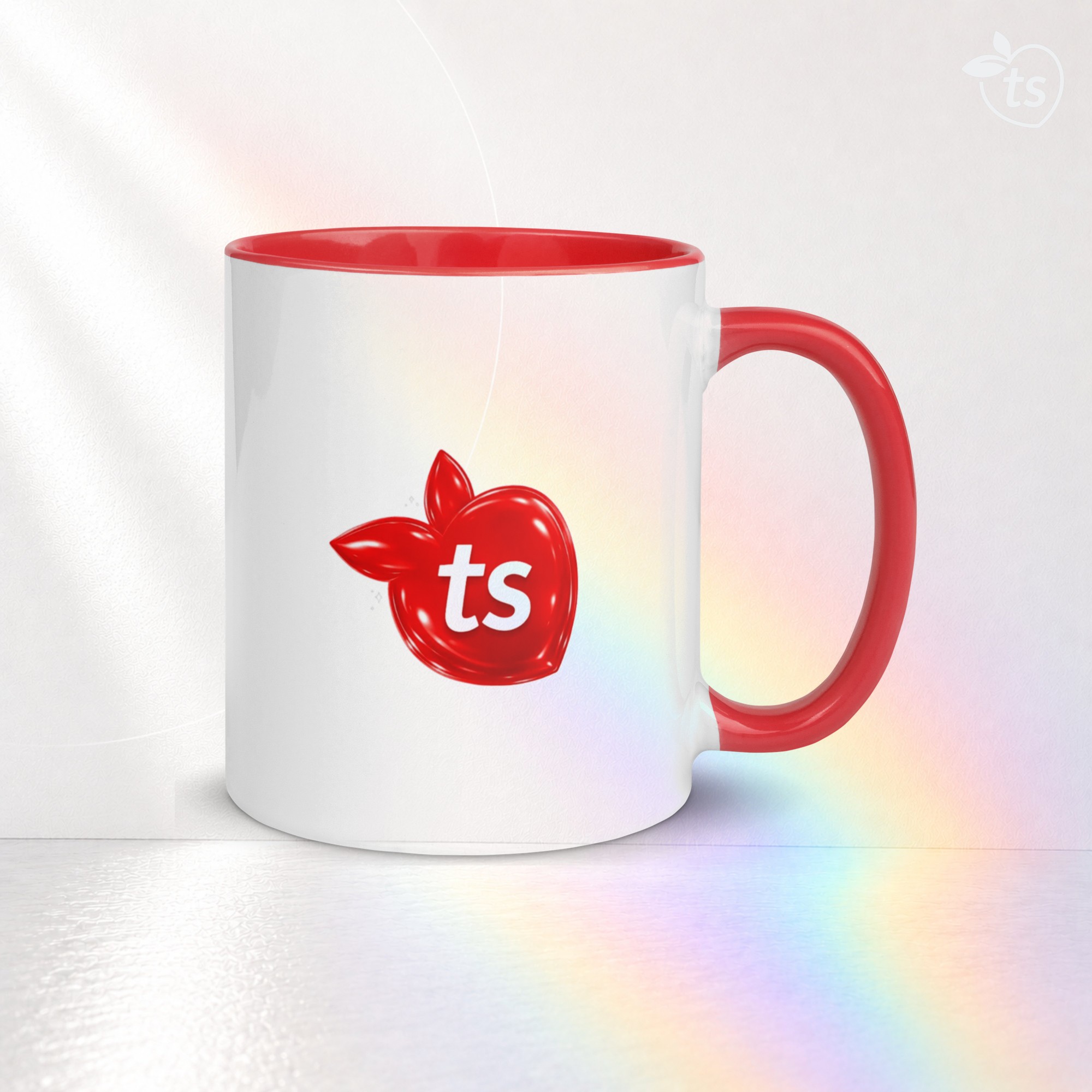 tsgabrielle® • Mug with Color Red Inside • Ceramic • 2 Sizes