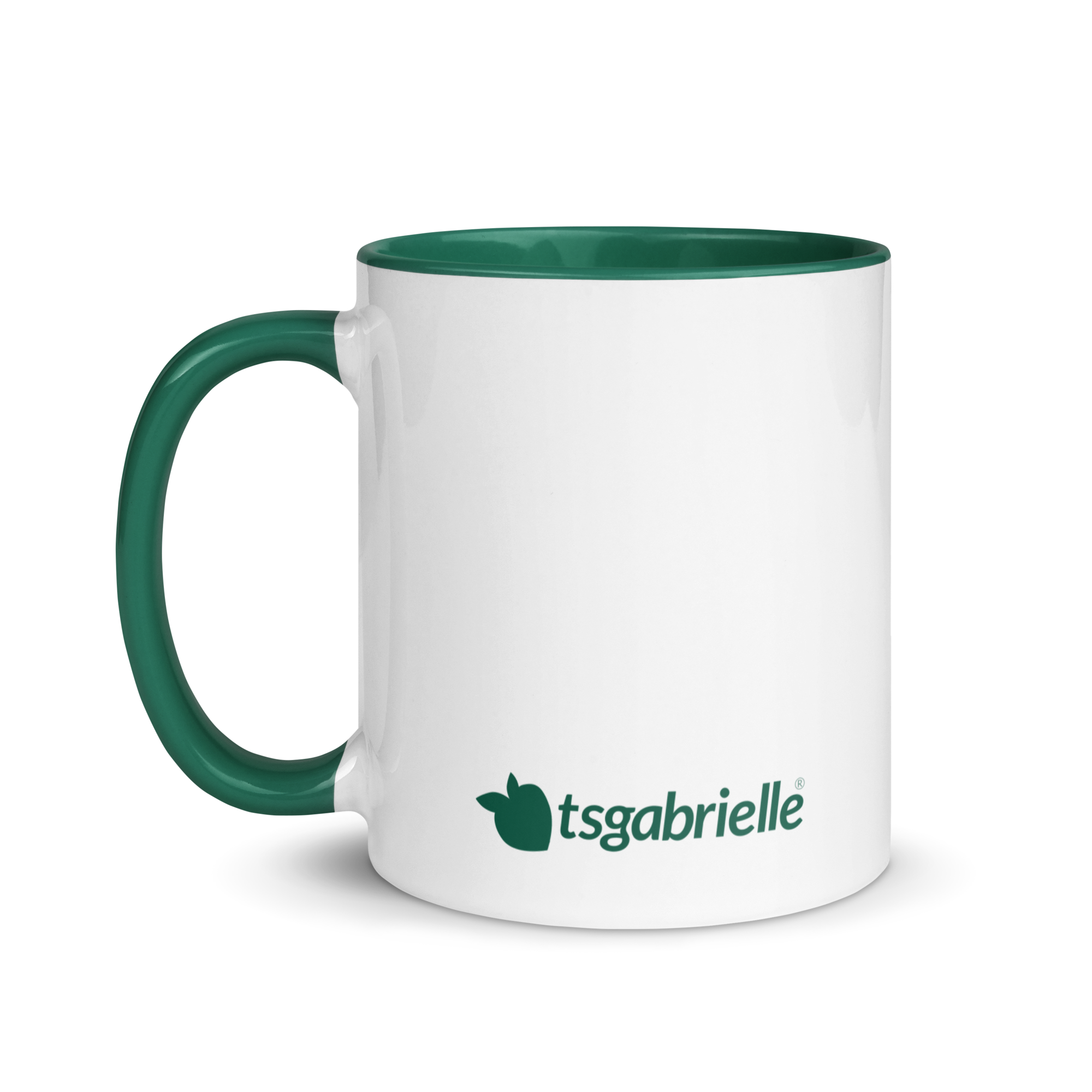 tsgabrielle® • Mug with Color Dark Green Inside • Ceramic • 2 Sizes