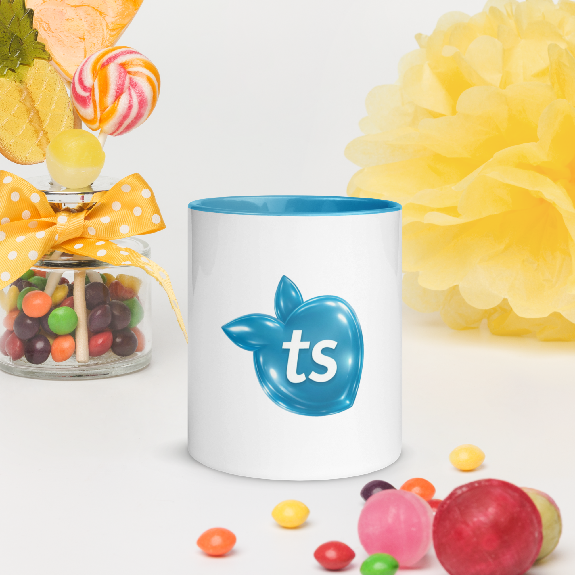 tsgabrielle® • Mug with Color Light Blue Inside • Ceramic • 2 Sizes - View 10
