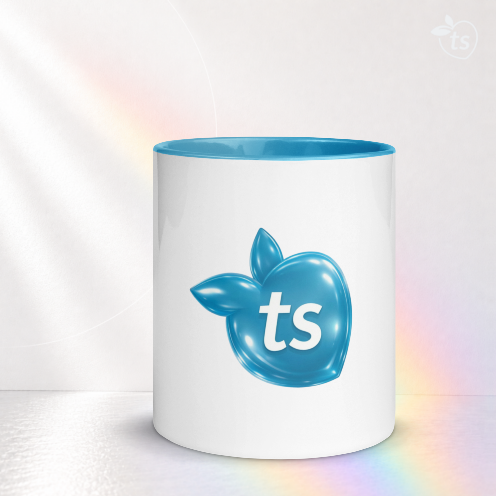 tsgabrielle® • Mug with Color Light Blue Inside • Ceramic • 2 Sizes - View 13