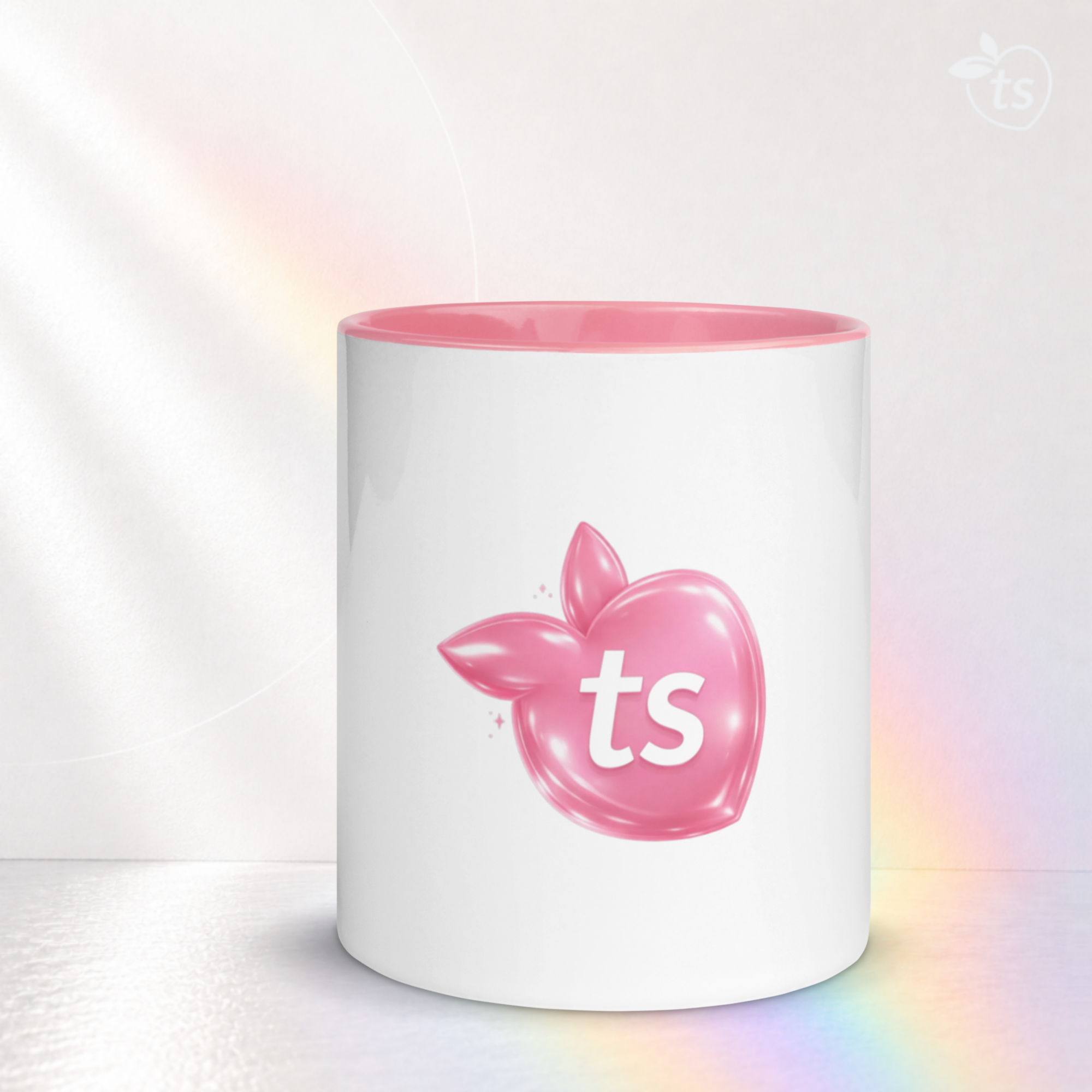 tsgabrielle® • Mug with Pink Colour Inside • Ceramic • 11 oz - View 10