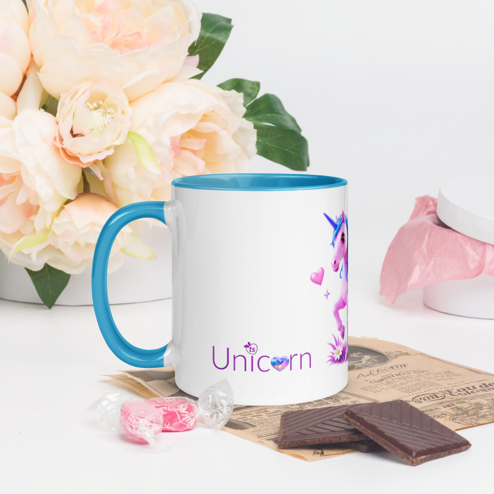 tsgabrielle® • Mug with Colour Inside • Unicorn - Seraphina • Ceramic • 2 Sizes - View 8