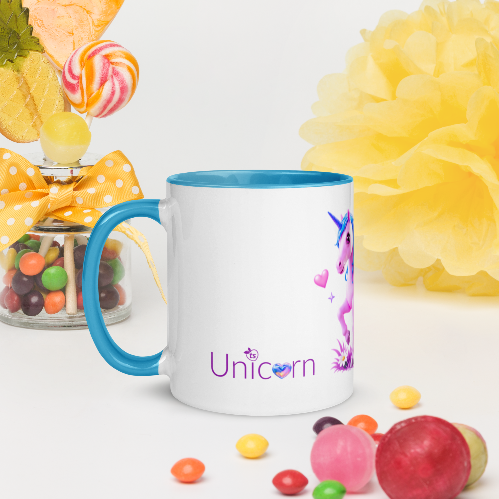 tsgabrielle® • Mug with Colour Inside • Unicorn - Seraphina • Ceramic • 2 Sizes - View 9