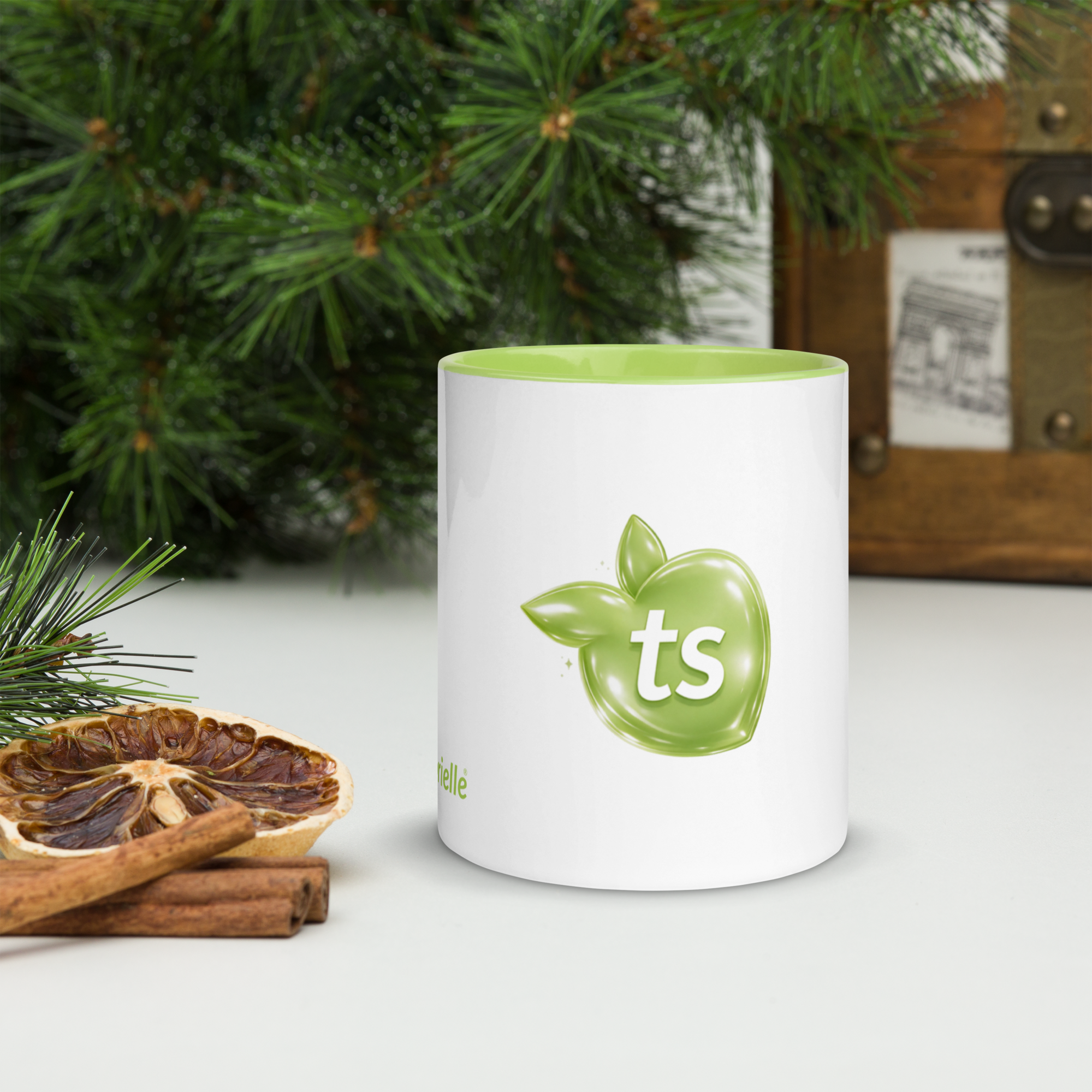tsgabrielle® • Mug with Color Lime Inside • Ceramic • 11 oz