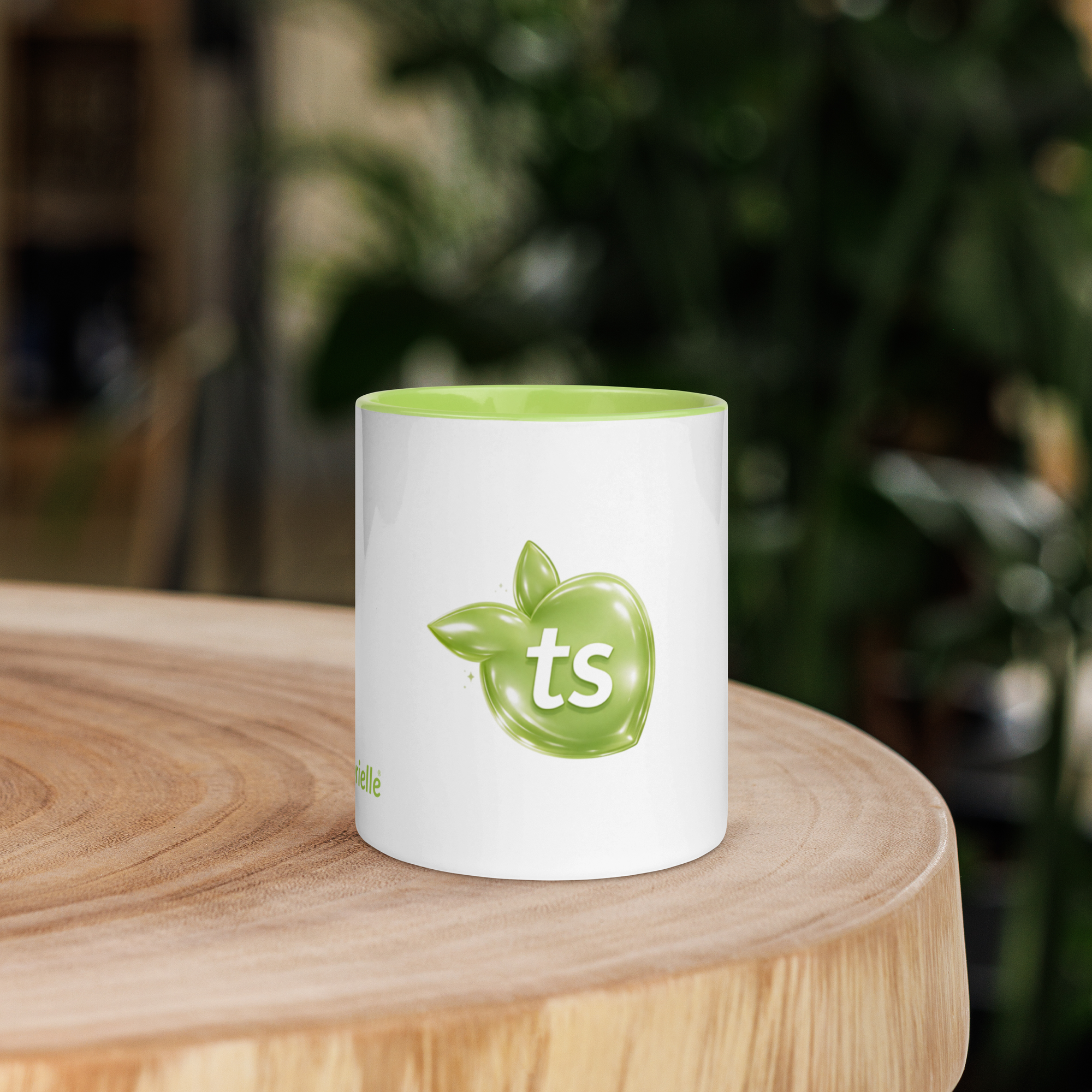 tsgabrielle® • Mug with Color Lime Inside • Ceramic • 11 oz