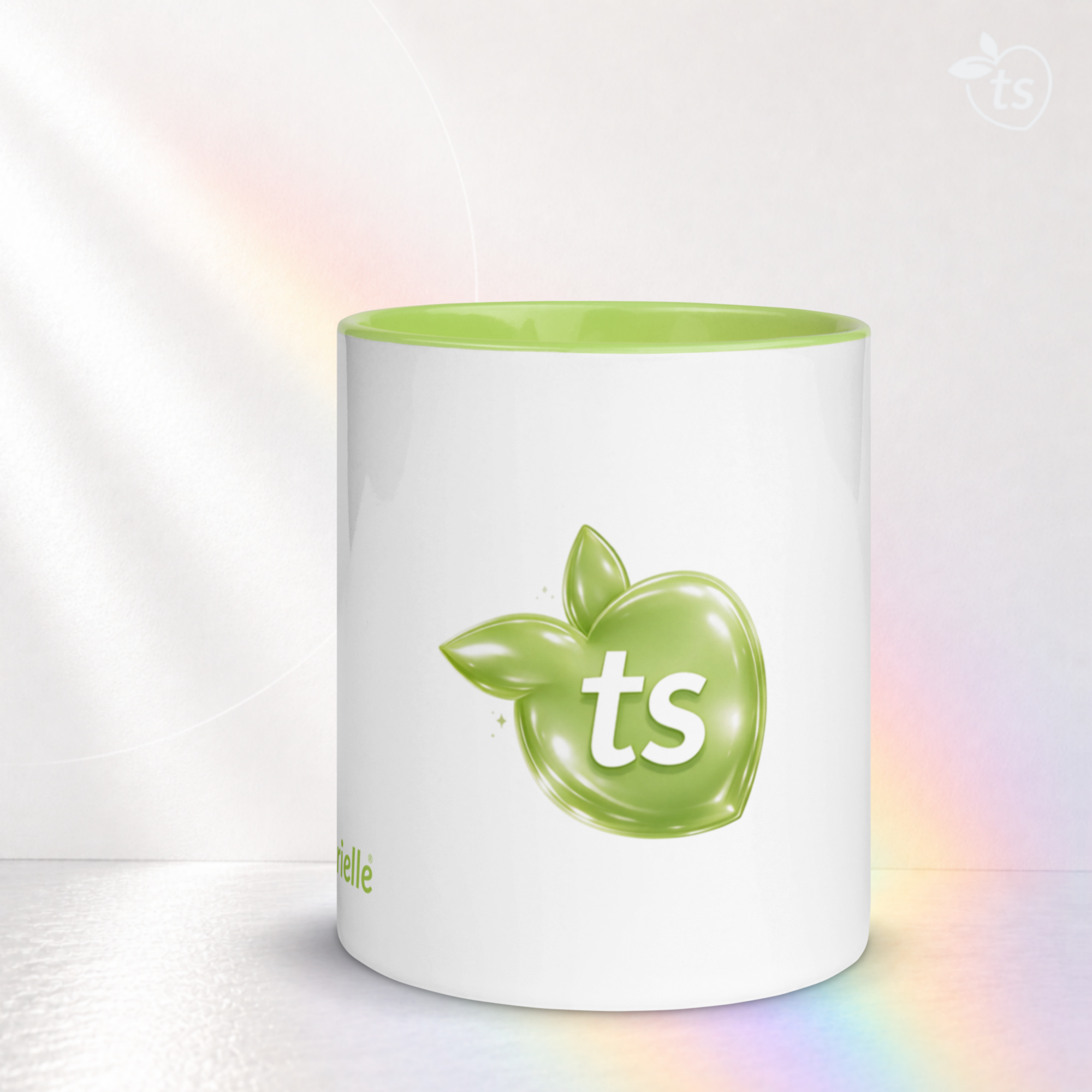 tsgabrielle® • Mug with Color Lime Inside • Ceramic • 11 oz